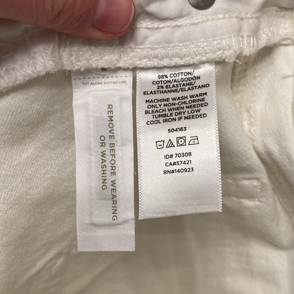 LOFT White jean skirt - Picture 4 of 4